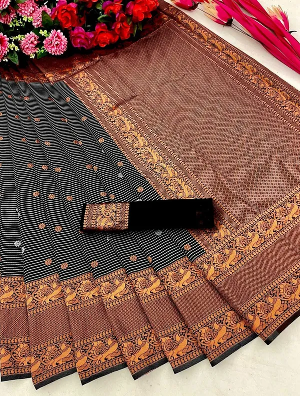 Grey_Woven_Banarasi_Jacquard_Saree_(Grey)